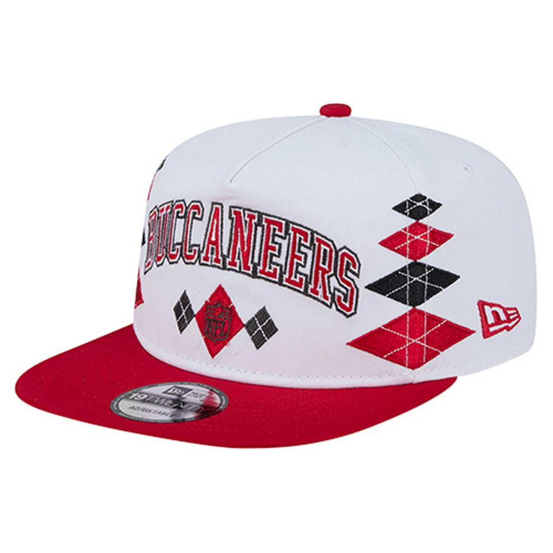 Tampa Bay Buccaneers New Era Argyle 19TWENTY Adjustable Hat White | NFL