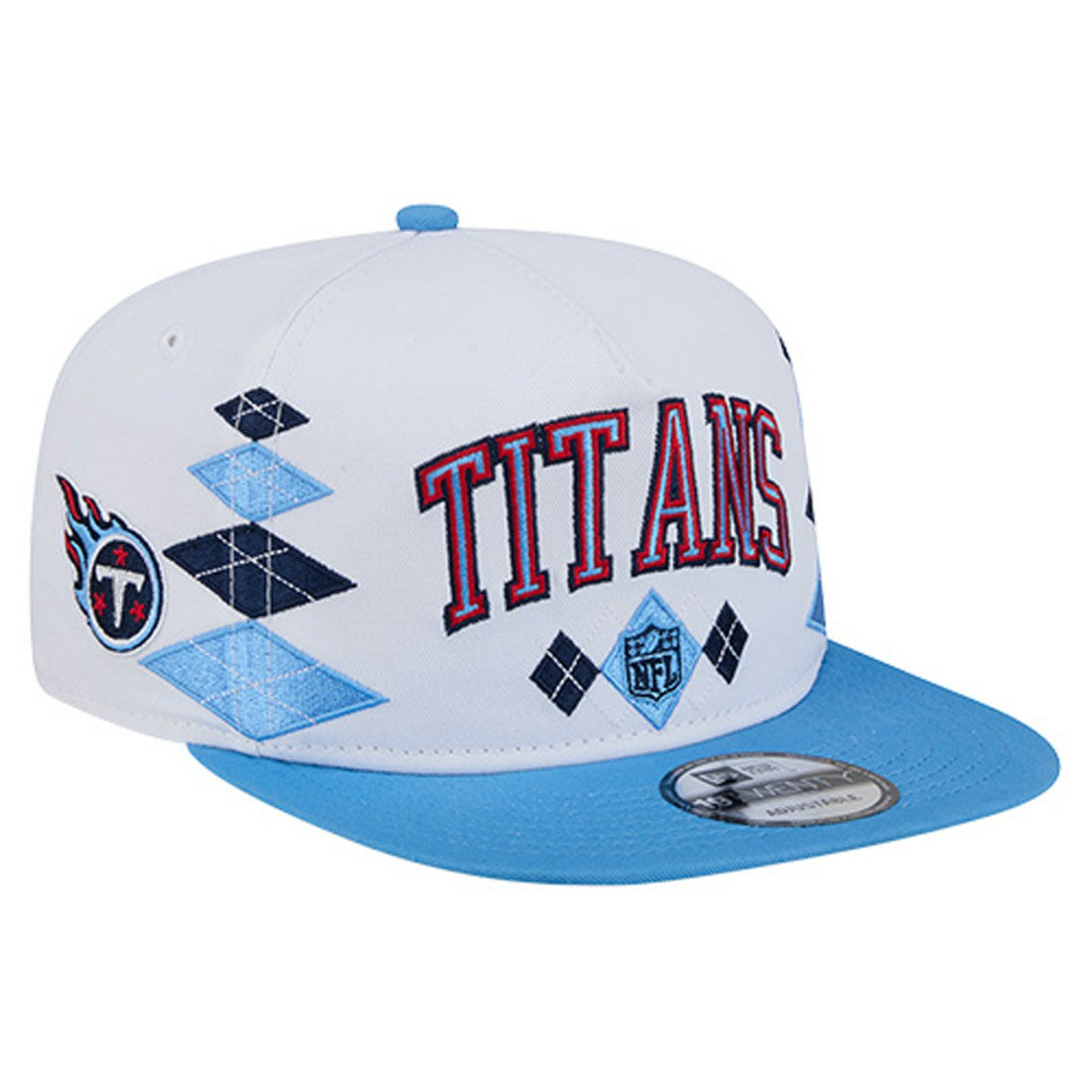 Tennessee Titans New Era Argyle 19TWENTY Adjustable Hat White | NFL