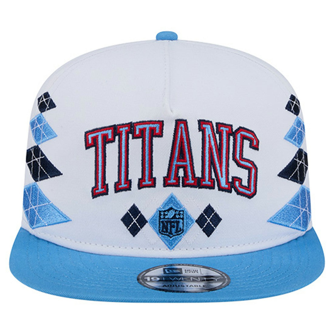 Tennessee Titans New Era Argyle 19TWENTY Adjustable Hat White | NFL