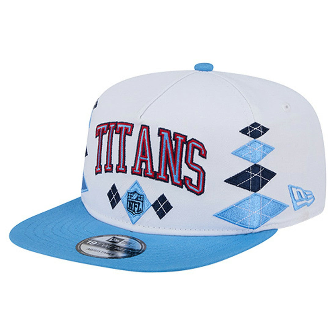 Tennessee Titans New Era Argyle 19TWENTY Adjustable Hat White | NFL