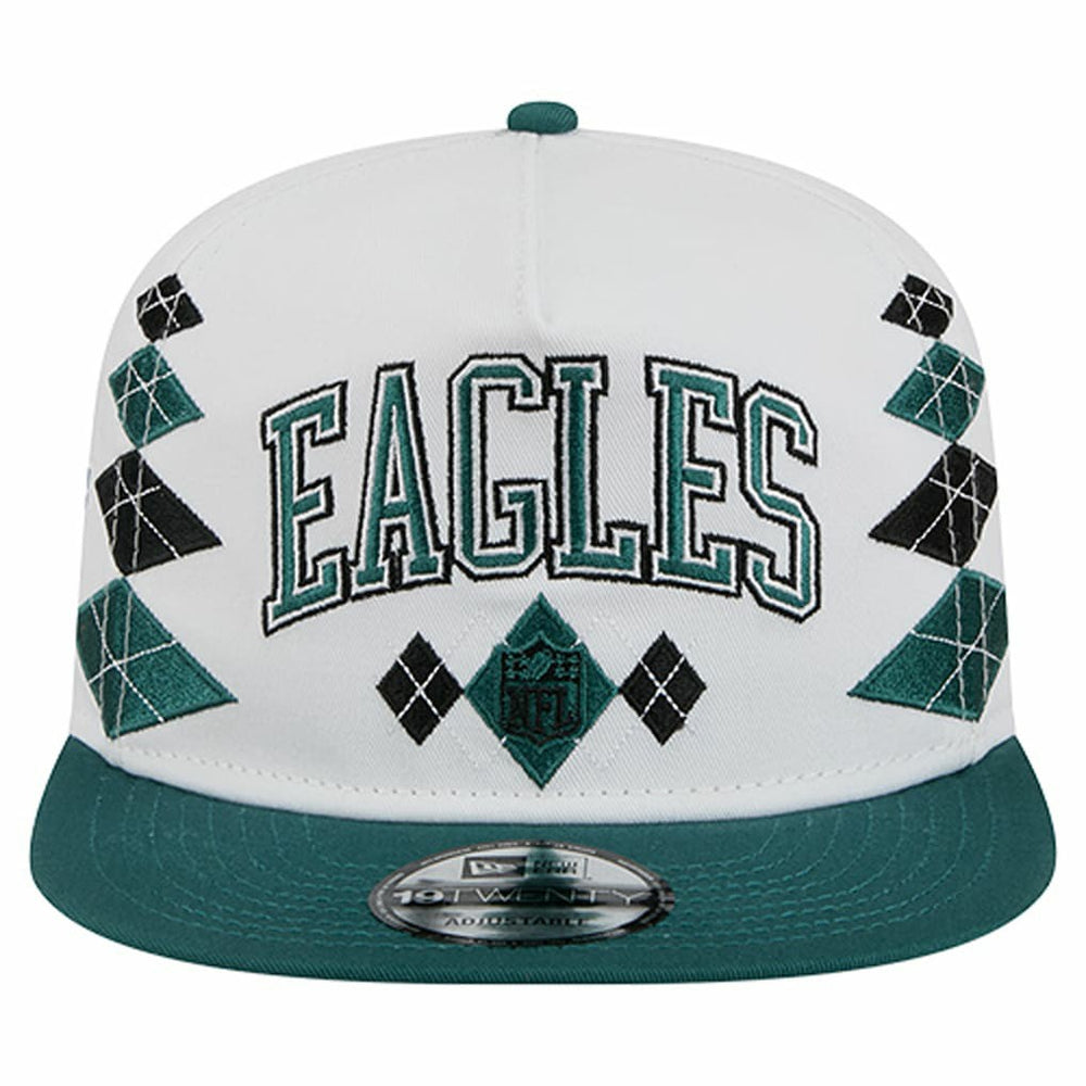 Philadelphia Eagles New Era Argyle 19TWENTY Adjustable Hat White | NFL