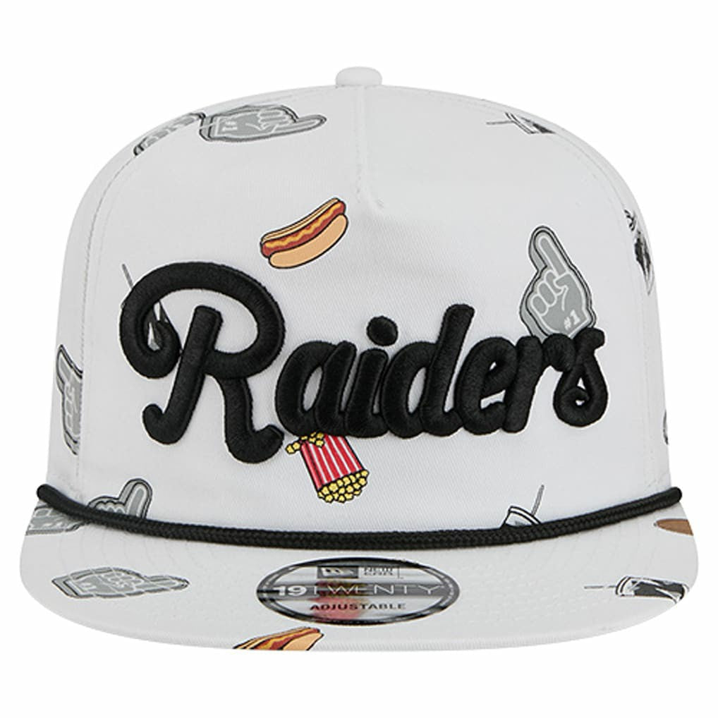 Las Vegas Raiders New Era Team Cheer 19TWENTY Snapback Hat White | NFL