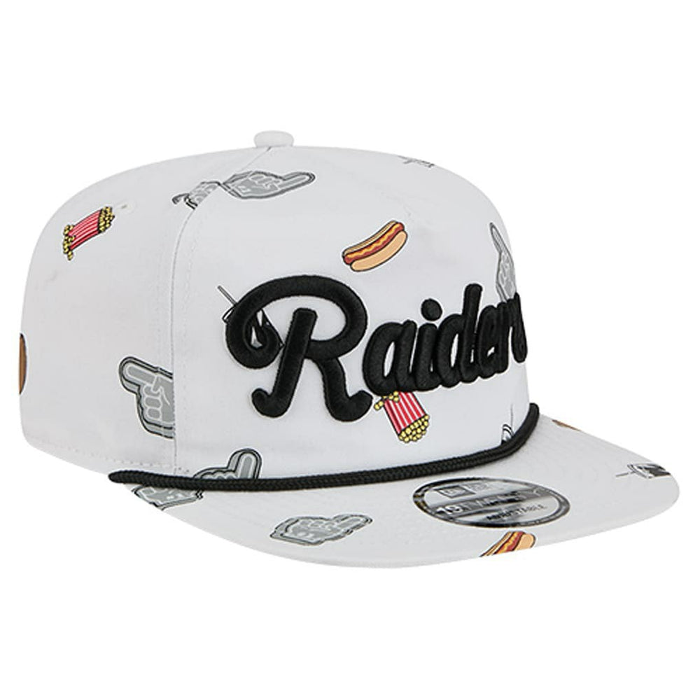 Las Vegas Raiders New Era Team Cheer 19TWENTY Snapback Hat White | NFL