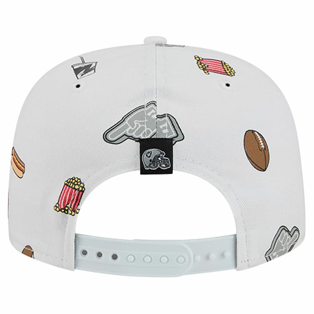 Las Vegas Raiders New Era Team Cheer 19TWENTY Snapback Hat White | NFL