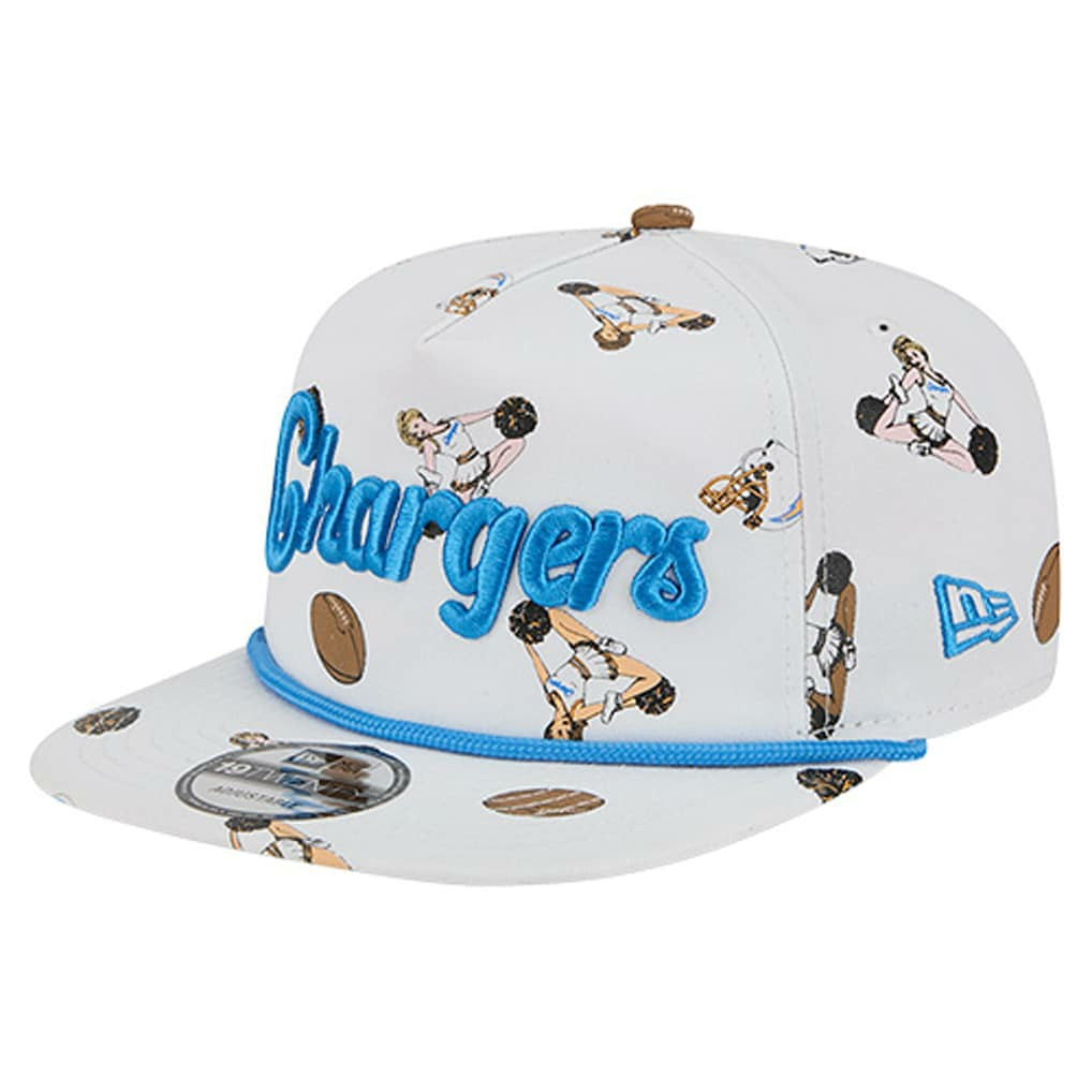 Los Angeles Chargers New Era Team Cheer 19TWENTY Snapback Hat White | NFL