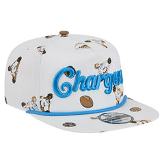 Los Angeles Chargers New Era Team Cheer 19TWENTY Snapback Hat White | NFL