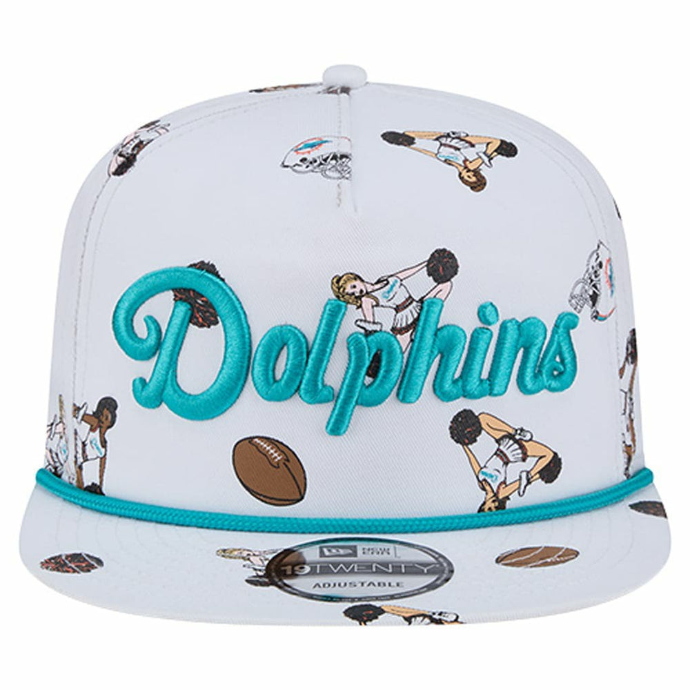 Miami Dolphins New Era Team Cheer 19TWENTY Snapback Hat White | NFL