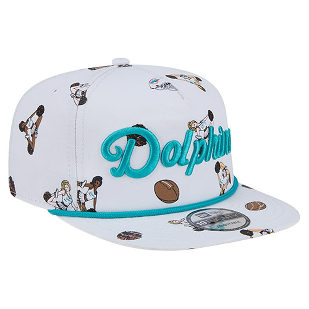 Miami Dolphins New Era Team Cheer 19TWENTY Snapback Hat White | NFL