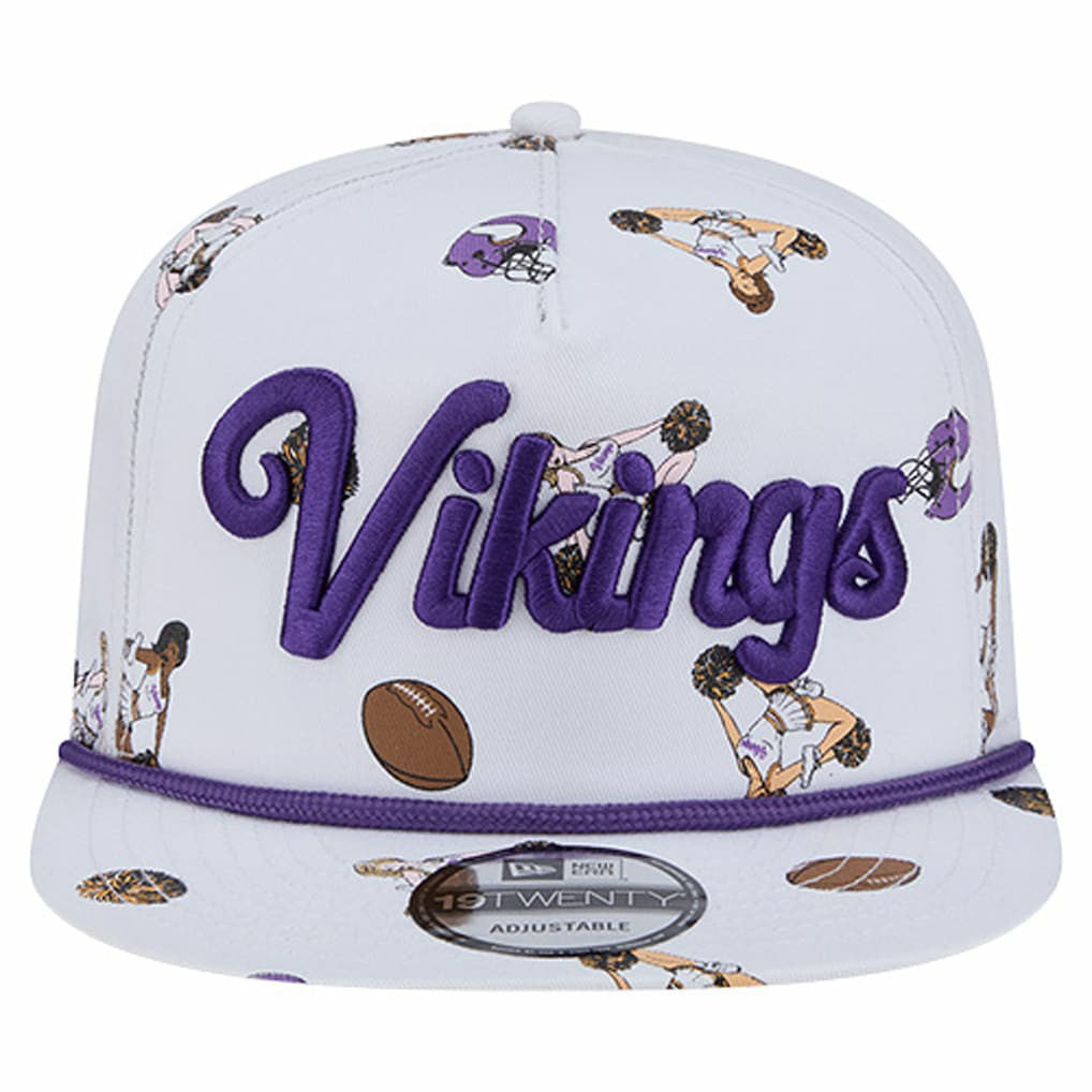 Minnesota Vikings New Era Team Cheer 19TWENTY Snapback Hat White | NFL