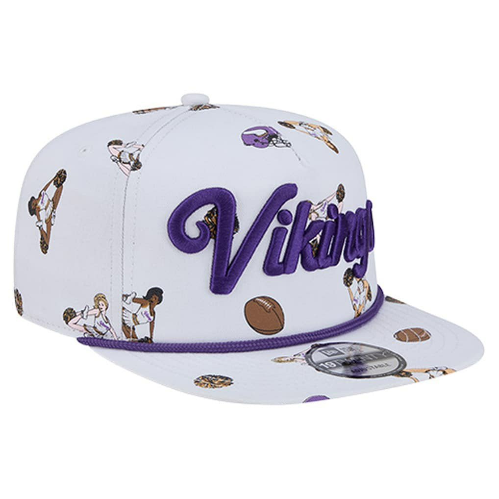 Minnesota Vikings New Era Team Cheer 19TWENTY Snapback Hat White | NFL