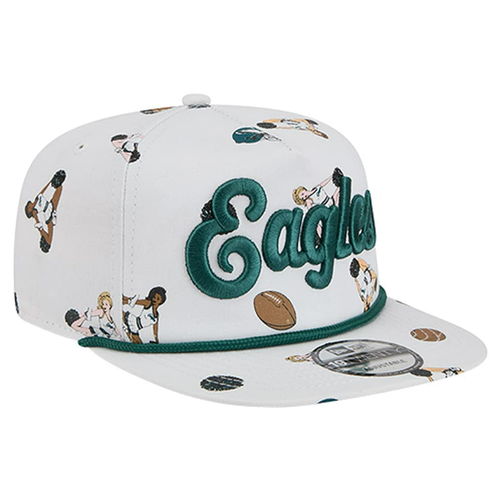 Philadelphia Eagles New Era Team Cheer 19TWENTY Snapback Hat White | NFL