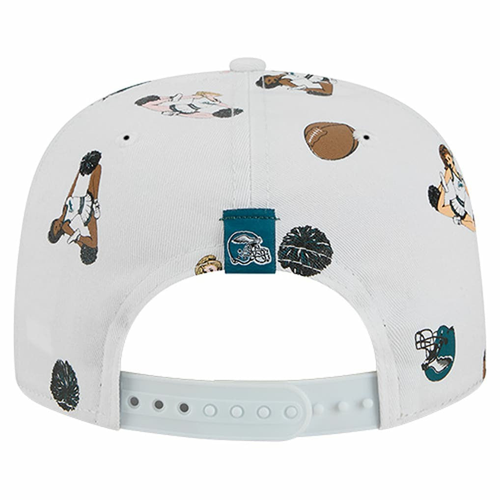 Philadelphia Eagles New Era Team Cheer 19TWENTY Snapback Hat White | NFL
