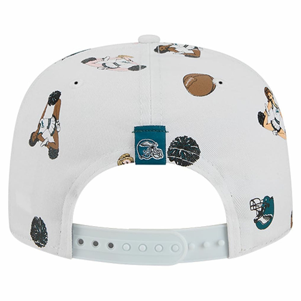 Philadelphia Eagles New Era Team Cheer 19TWENTY Snapback Hat White | NFL