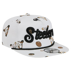 Pittsburgh Steelers New Era Team Cheer 19TWENTY Snapback Hat White | NFL