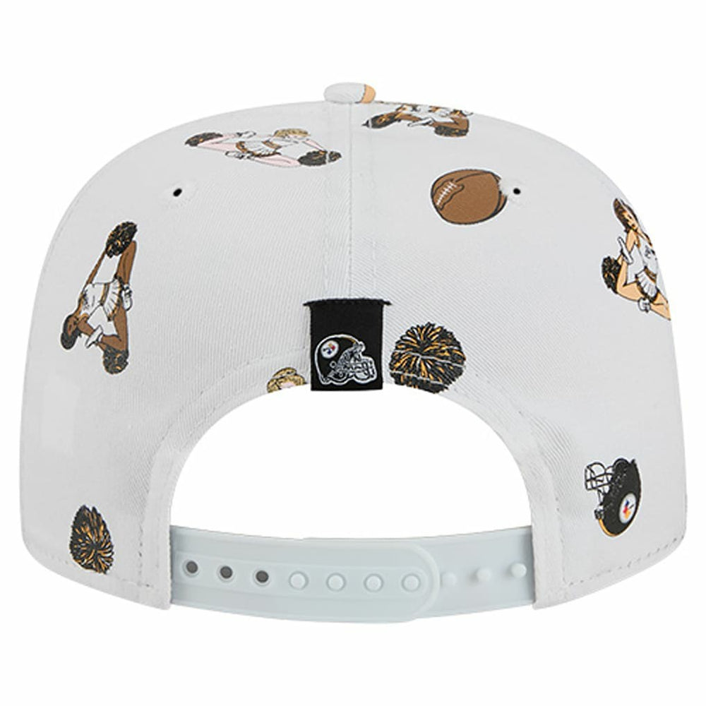 Pittsburgh Steelers New Era Team Cheer 19TWENTY Snapback Hat White | NFL