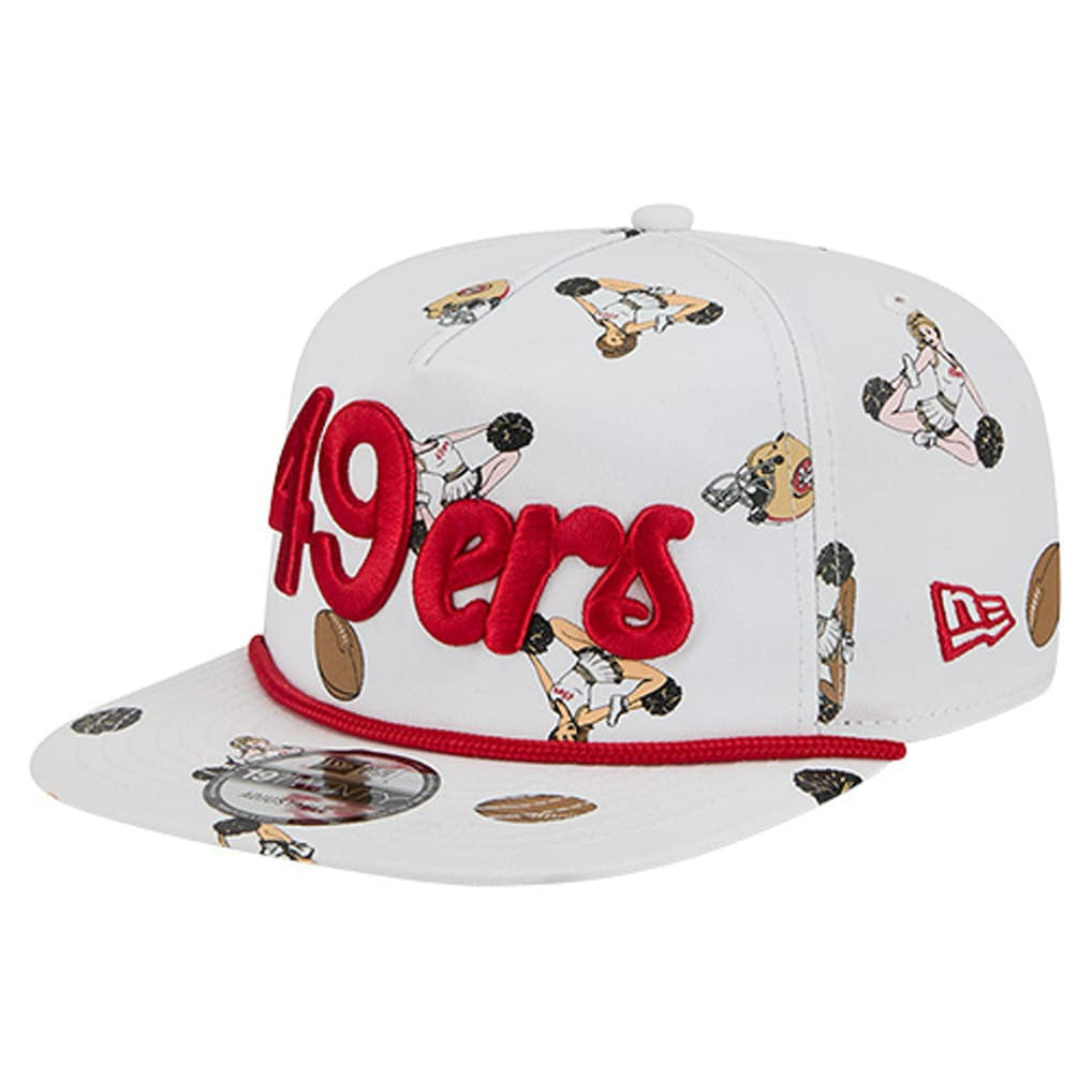 San Francisco 49ers New Era Team Cheer 19TWENTY Snapback Hat White | NFL