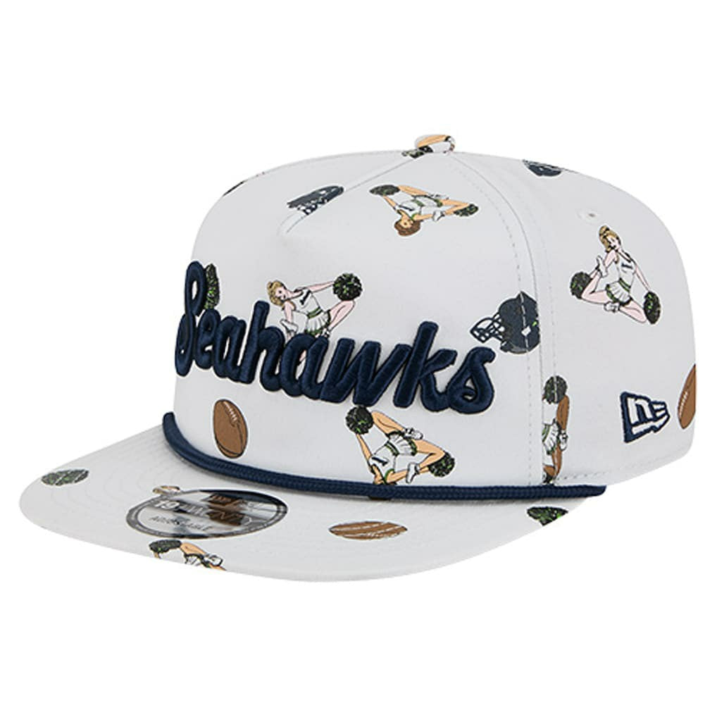 Seattle Seahawks New Era Team Cheer 19TWENTY Snapback Hat White | NFL
