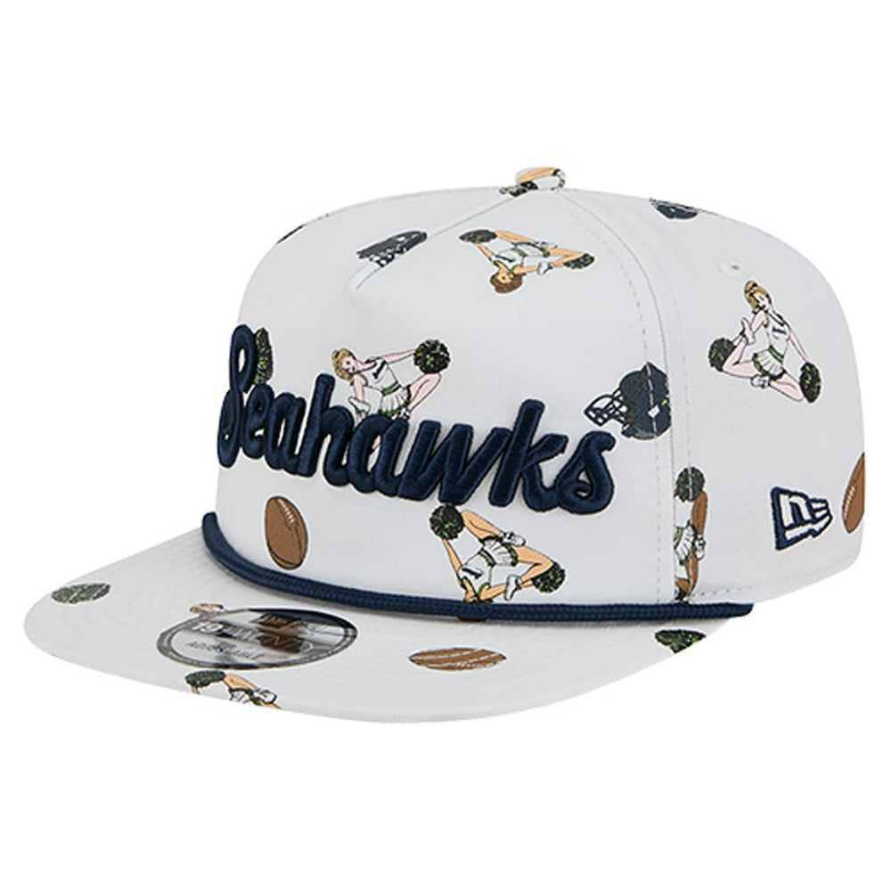 Seattle Seahawks New Era Team Cheer 19TWENTY Snapback Hat White | NFL