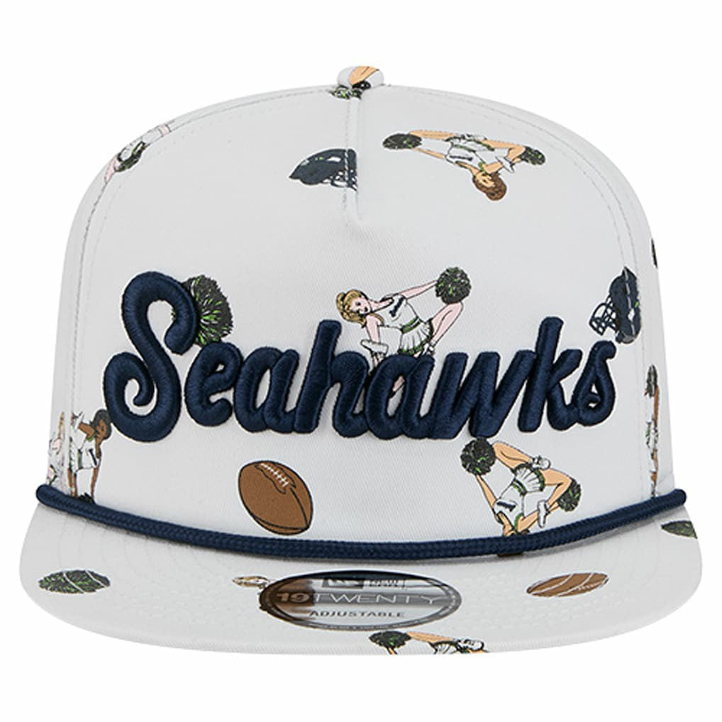 Seattle Seahawks New Era Team Cheer 19TWENTY Snapback Hat White | NFL