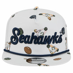 Seattle Seahawks New Era Team Cheer 19TWENTY Snapback Hat White | NFL