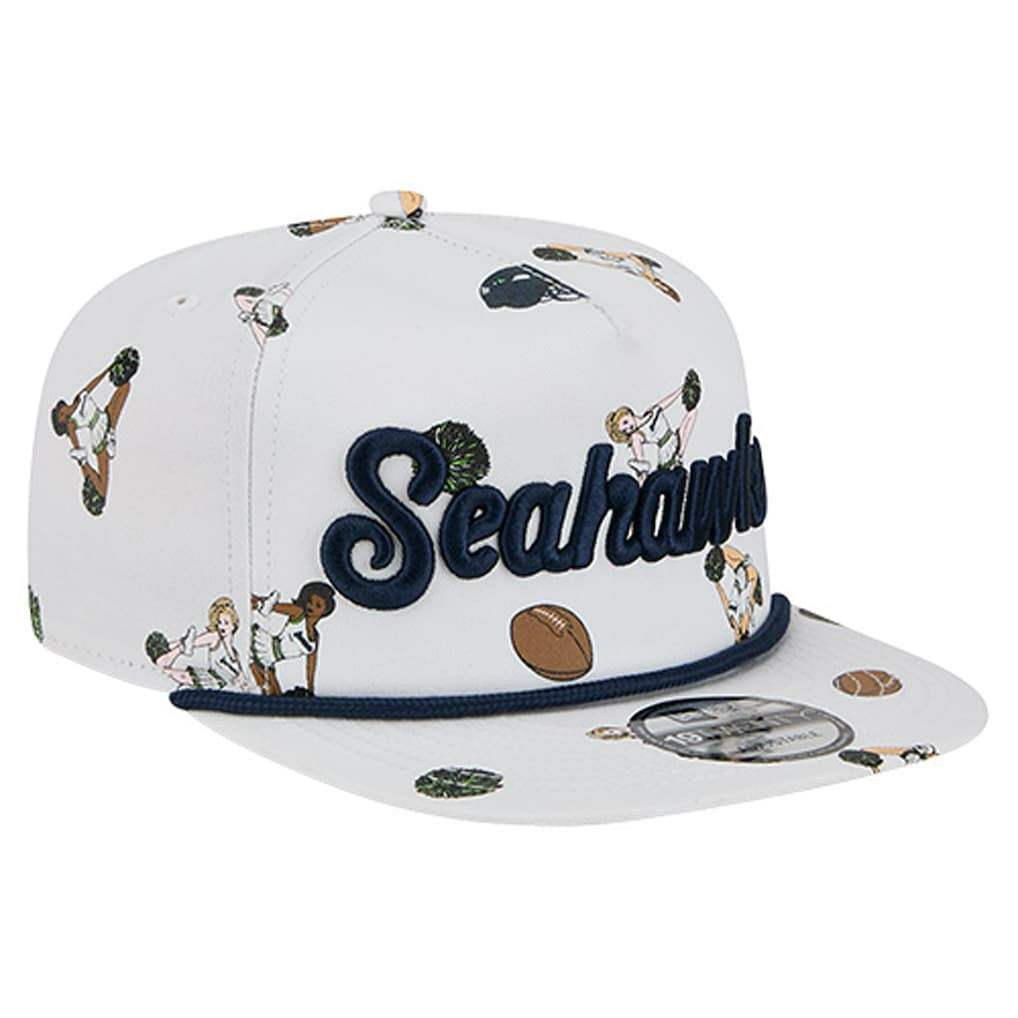 Seattle Seahawks New Era Team Cheer 19TWENTY Snapback Hat White | NFL
