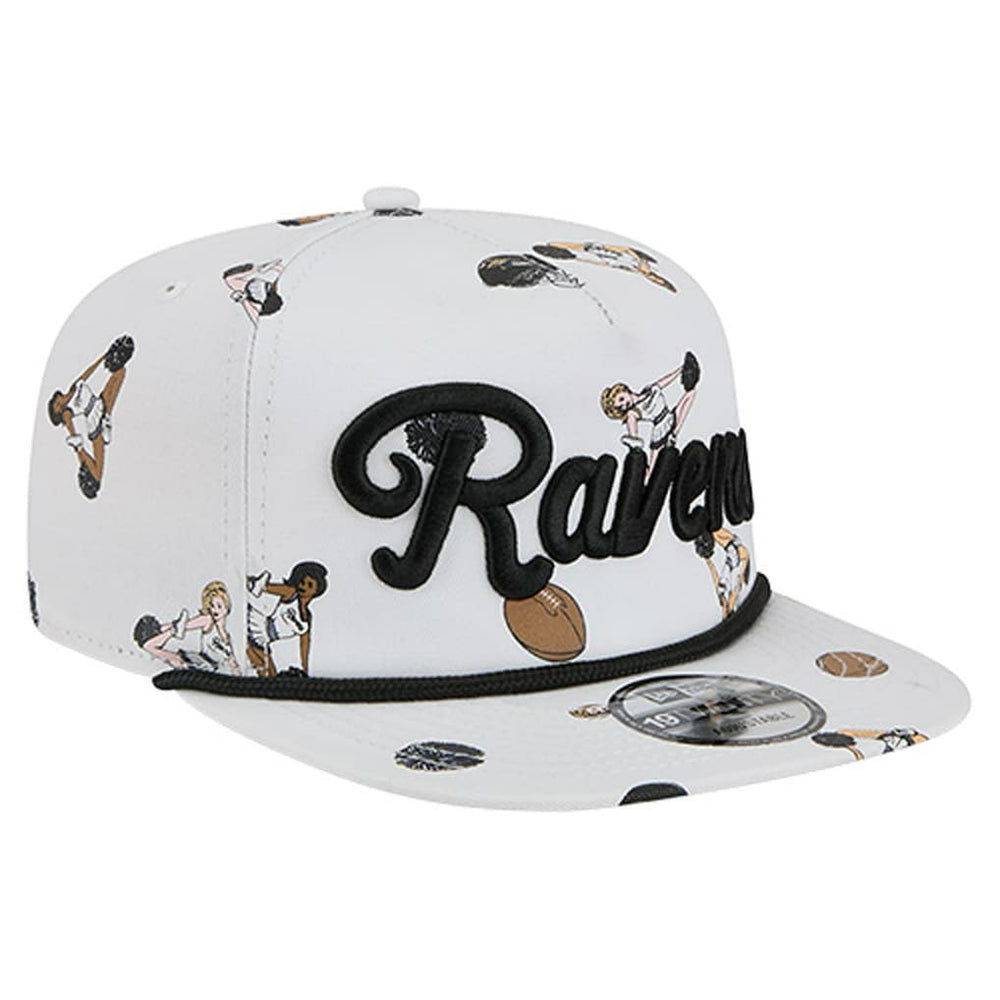 Baltimore Ravens New Era Team Cheer 19TWENTY Snapback Hat White | NFL