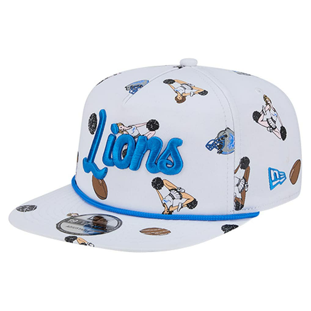 Detroit Lions New Era Team Cheer 19TWENTY Snapback Hat White | NFL