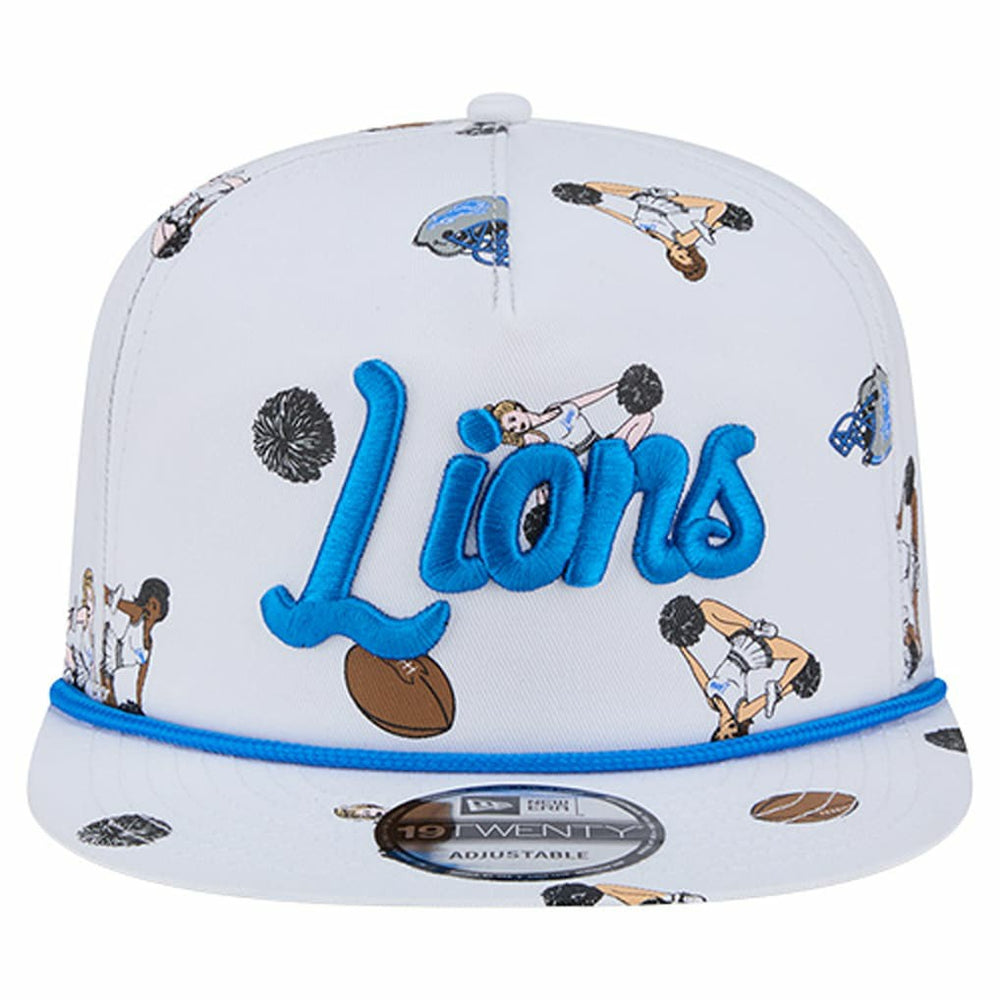 Detroit Lions New Era Team Cheer 19TWENTY Snapback Hat White | NFL