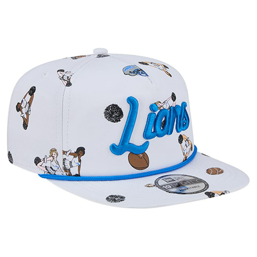 Detroit Lions New Era Team Cheer 19TWENTY Snapback Hat White | NFL