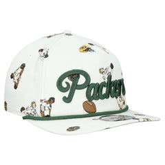 Green Bay Packers New Era Team Cheer 19TWENTY Snapback Hat White | NFL