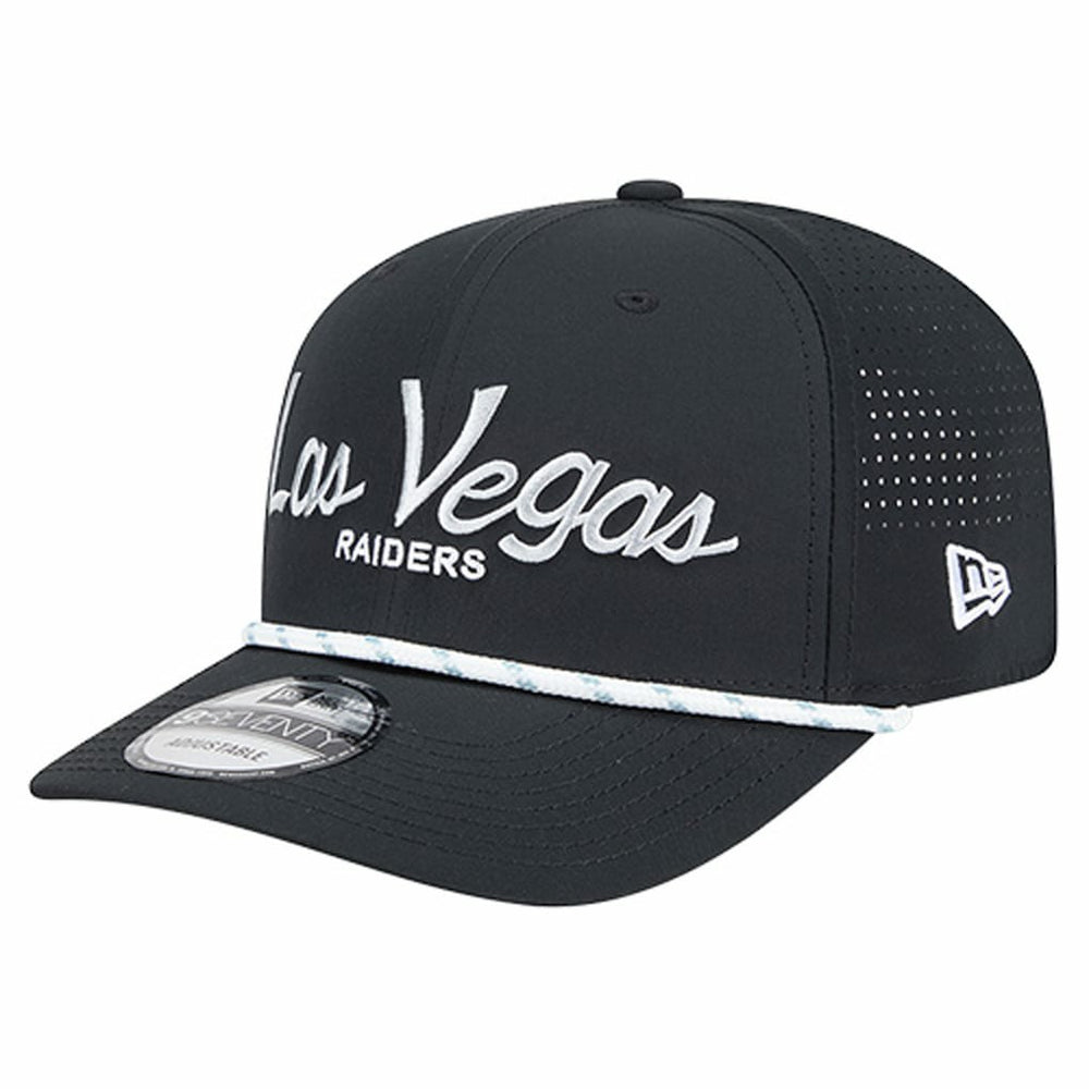 Las Vegas Raiders New Era Script 9SEVENTY Adjustable Hat Black | NFL