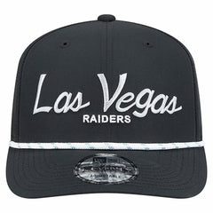 Las Vegas Raiders New Era Script 9SEVENTY Adjustable Hat Black | NFL