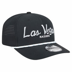 Las Vegas Raiders New Era Script 9SEVENTY Adjustable Hat Black | NFL