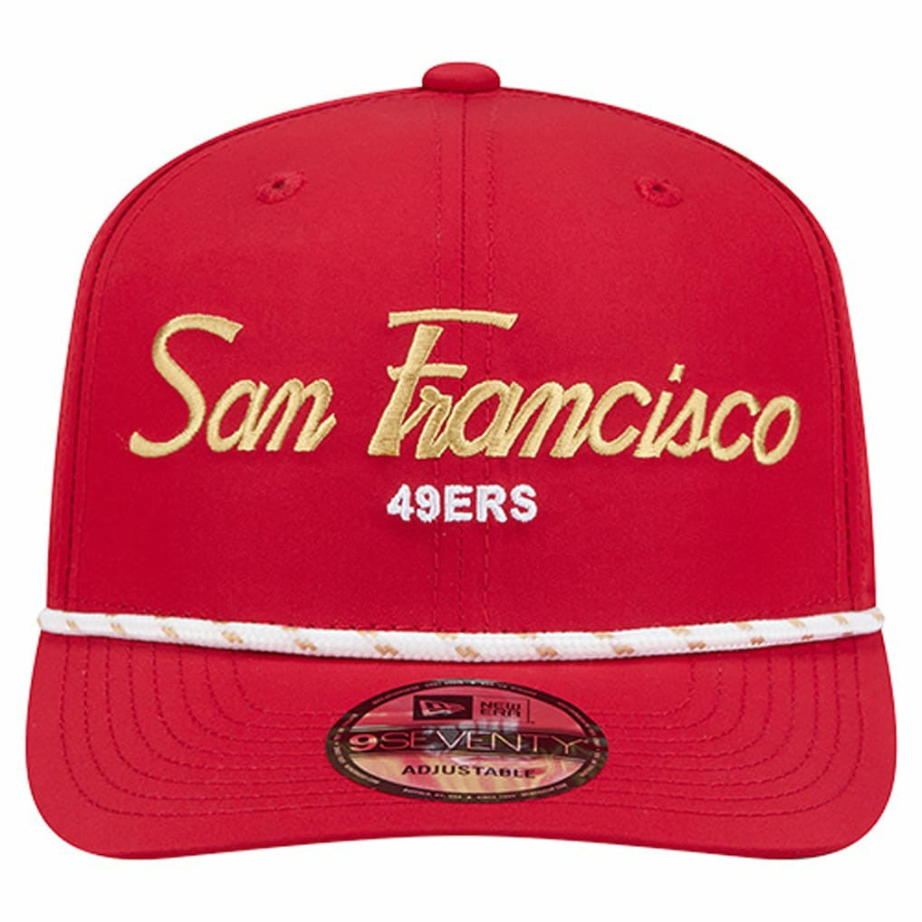 San Francisco 49ers New Era Script 9SEVENTY Adjustable Hat Scarlet | NFL