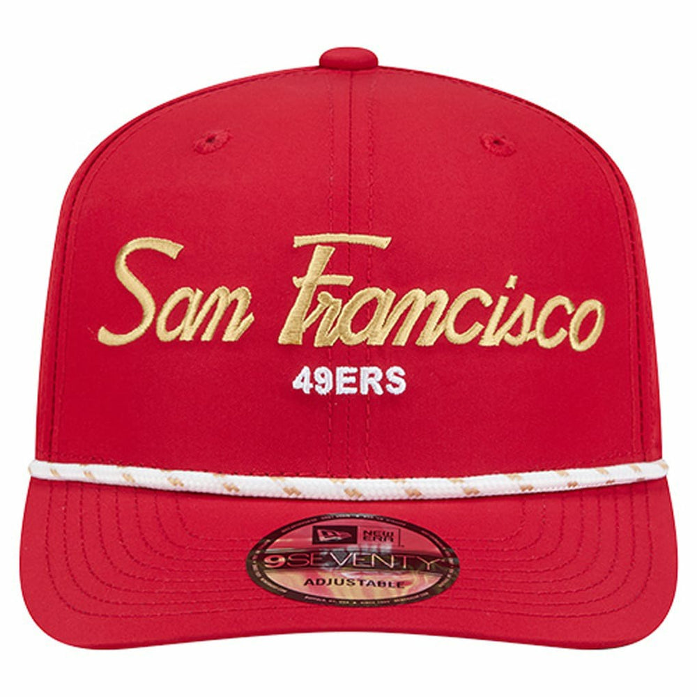 San Francisco 49ers New Era Script 9SEVENTY Adjustable Hat Scarlet | NFL