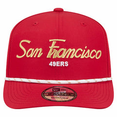 San Francisco 49ers New Era Script 9SEVENTY Adjustable Hat Scarlet | NFL