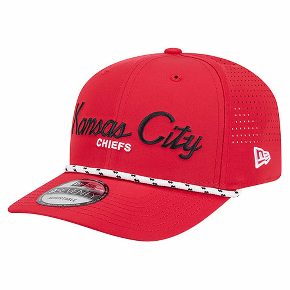 Kansas City Chiefs New Era Script 9SEVENTY Adjustable Hat Red | NFL