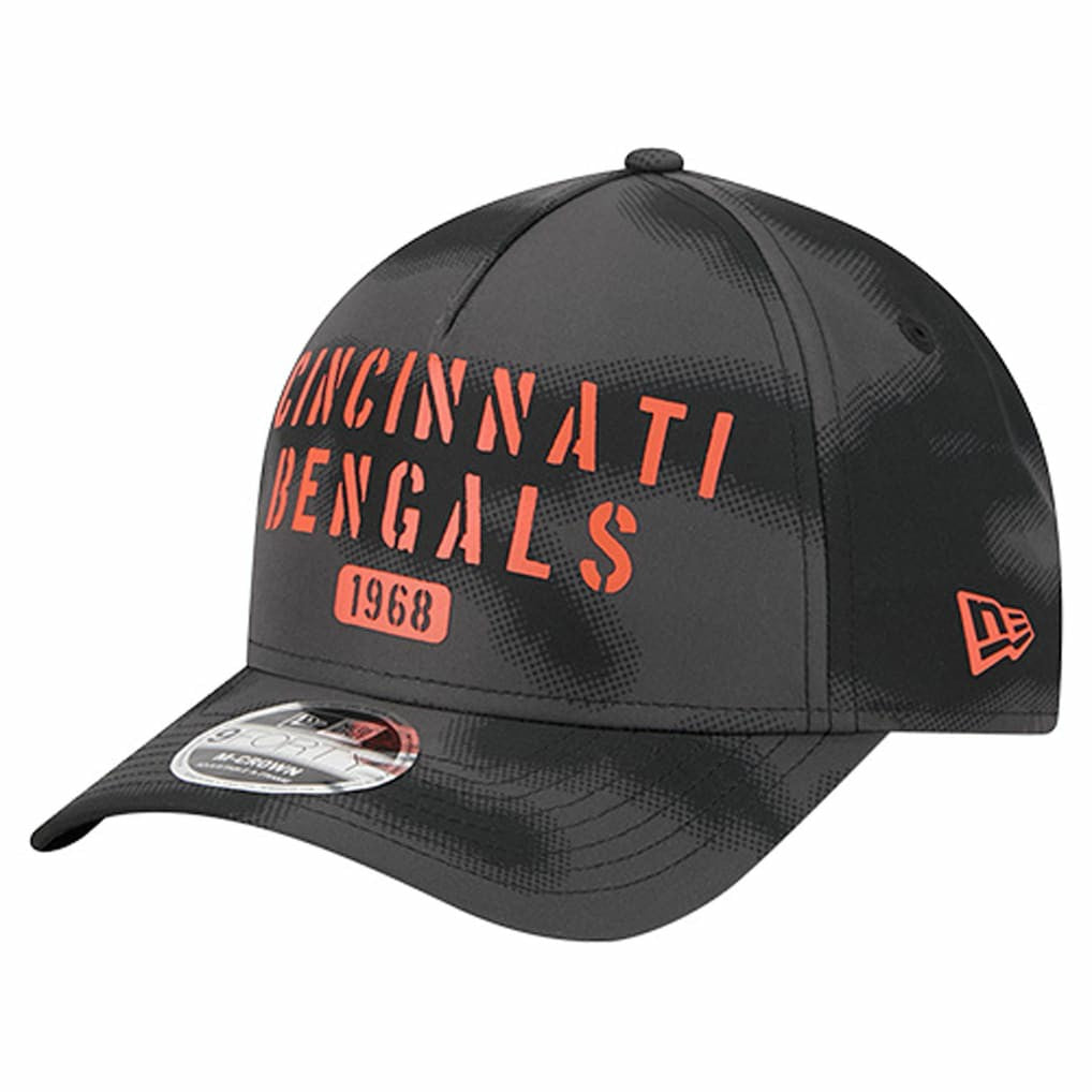 Cincinnati Bengals New Era Halftone Camo 9FORTY Hat Gray | NFL