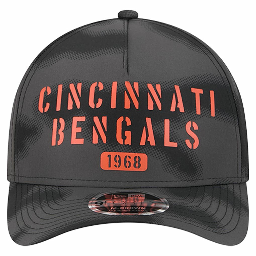 Cincinnati Bengals New Era Halftone Camo 9FORTY Hat Gray | NFL