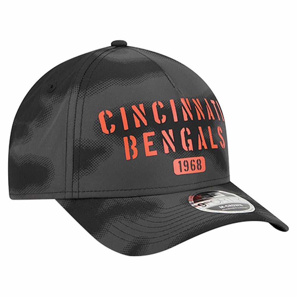 Cincinnati Bengals New Era Halftone Camo 9FORTY Hat Gray | NFL