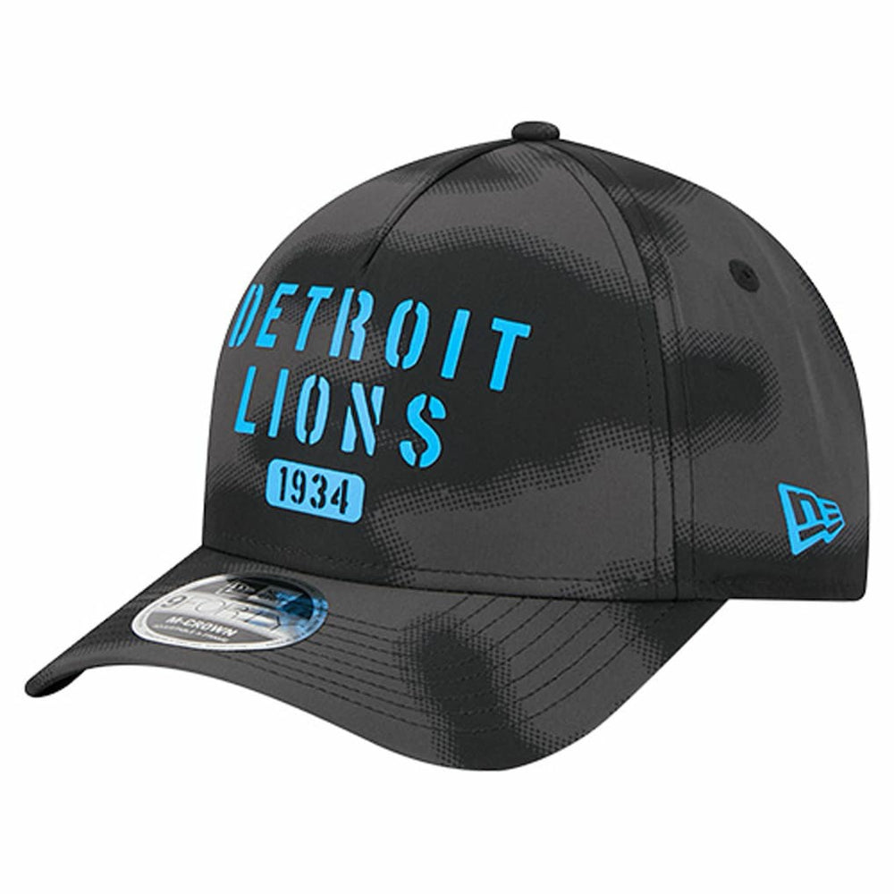 Detroit Lions New Era Halftone Camo 9FORTY Hat Gray | NFL