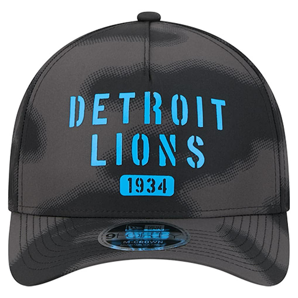 Detroit Lions New Era Halftone Camo 9FORTY Hat Gray | NFL