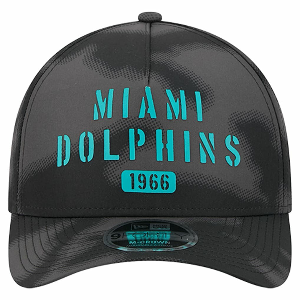 Miami Dolphins New Era Halftone Camo 9FORTY Hat Gray | NFL