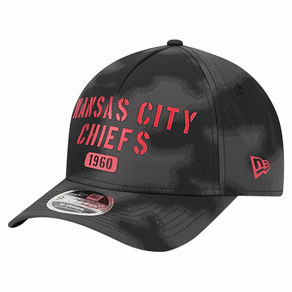 Kansas City Chiefs New Era Halftone Camo 9FORTY Hat Gray | NFL