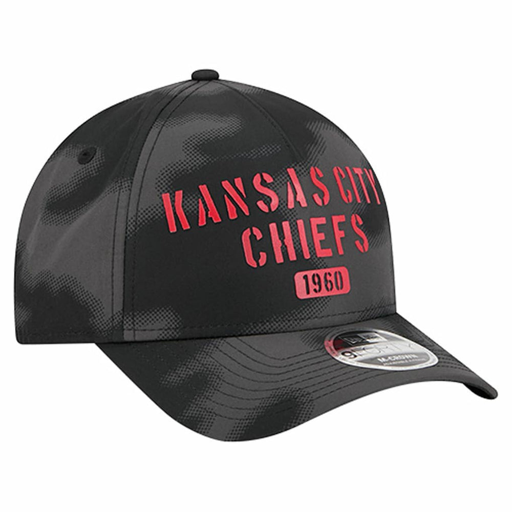 Kansas City Chiefs New Era Halftone Camo 9FORTY Hat Gray | NFL