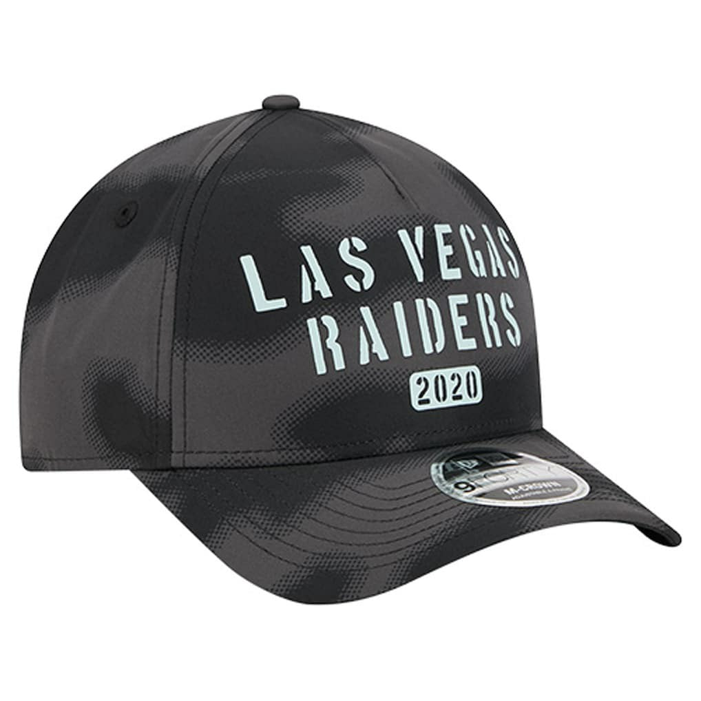 Las Vegas Raiders New Era Halftone Camo 9FORTY Hat Gray | NFL