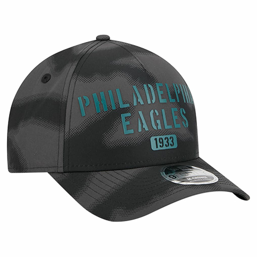 Philadelphia Eagles New Era Halftone Camo 9FORTY Hat Gray | NFL