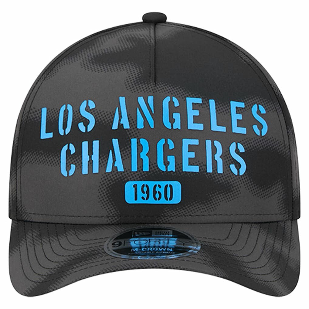 Los Angeles Chargers New Era Halftone Camo 9FORTY Hat Gray | NFL