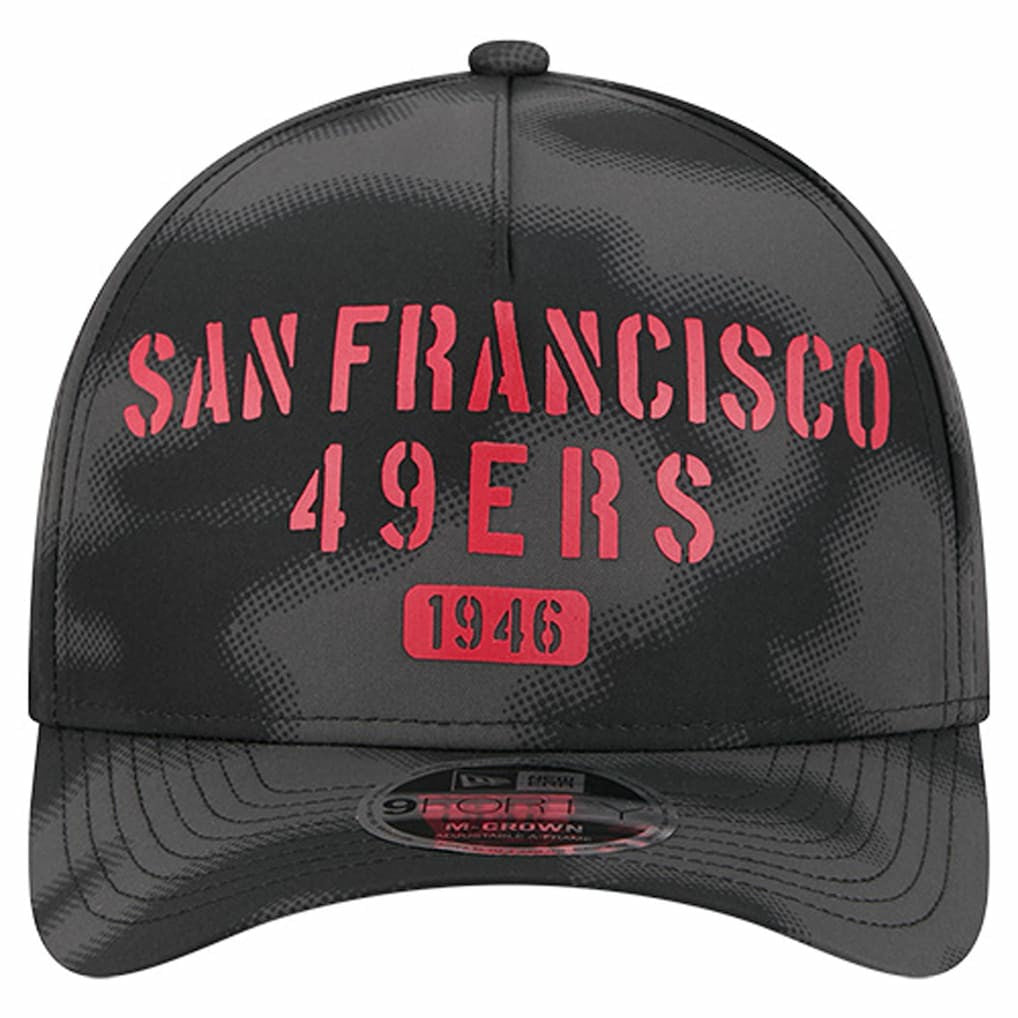 San Francisco 49ers New Era Halftone Camo 9FORTY Hat Gray | NFL