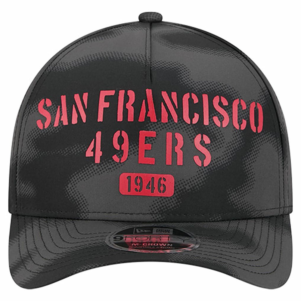San Francisco 49ers New Era Halftone Camo 9FORTY Hat Gray | NFL